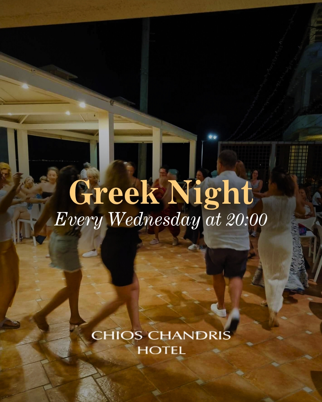 Greek Night every Wednesday by the pool!